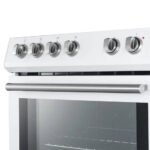 FORNO Espresso Leonardo 30" 5 cu. ft. Electric Range in White with Silver Handles, FFSEL6012-30WHT - Image 5