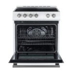 FORNO Espresso Leonardo 30" 5 cu. ft. Electric Range in White with Silver Handles, FFSEL6012-30WHT - Image 2