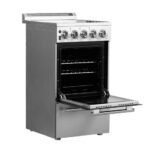 FORNO Pallerno 20" 2.05 cu.ft. Freestanding Electric Range with 4 Elements in Stainless Steel, FFSEL6052-20 - Image 6