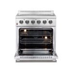 FORNO Galiano 30" 4.32 cu. ft. Freestanding Electric Range with 4 Elements in Stainless Steel, FFSEL6083-30 - Image 6