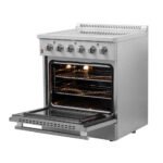 FORNO Galiano 30" 4.32 cu. ft. Freestanding Electric Range with 4 Elements in Stainless Steel, FFSEL6083-30 - Image 9