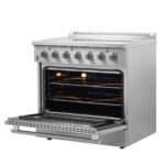 FORNO Galiano 36" 5.36 cu. ft. Freestanding Electric Range with 5 Elements in Stainless Steel, FFSEL6083-36 - Image 8