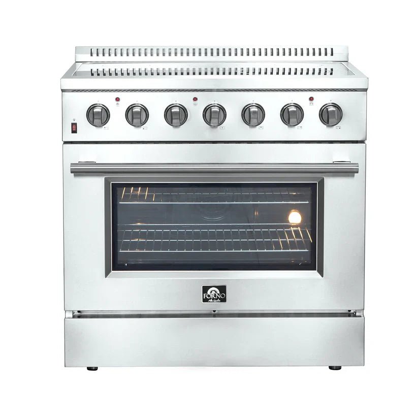 FFSEL6083-36_Front FORNO Galiano 36" 5.36 cu. ft. Freestanding Electric Range with 5 Elements in Stainless Steel, FFSEL6083-36 - Image 1