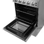 FORNO Loiano 24" 2.3 cu. ft. Freestanding Electric Range with 4 Element Burners in Stainless Steel, FFSEL6069-24 - Image 7