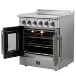 FORNO Galiano 30" 4.32 cu. ft. Freestanding Electric Range with French Door in Stainless Steel, FFSEL6917-30 - Image 8