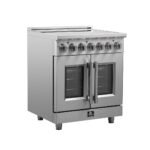 FORNO Massimo 30" 4.32 cu. ft. Freestanding French Door Electric Range with 5 Elements, FFSEL6955-30 - Image 3