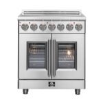 FORNO Massimo 30" 4.32 cu. ft. Freestanding French Door Electric Range with 5 Elements, FFSEL6955-30