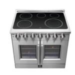 FORNO Massimo 36" 5.36 cu. ft. Freestanding French Door Electric Range with 5 Elements, FFSEL6955-36 - Image 4
