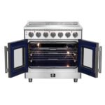 FORNO Massimo 36" 5.36 cu. ft. Freestanding French Door Electric Range with 5 Elements, FFSEL6955-36 - Image 6