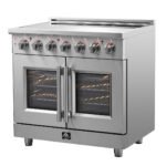 FORNO Massimo 36" 5.36 cu. ft. Freestanding French Door Electric Range with 5 Elements, FFSEL6955-36 - Image 3