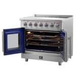 FORNO Massimo 36" 5.36 cu. ft. Freestanding French Door Electric Range with 5 Elements, FFSEL6955-36 - Image 5