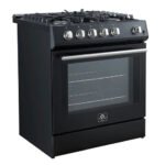 FORNO Espresso Leonardo 30" 5 cu. ft. Gas Range in Black with Silver Handles, FFSGS1116-30BLK - Image 13