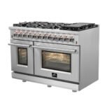 FORNO Massimo 48″ 6.58 cu. ft. Freestanding Dual Fuel Range with 8 Burners, FFSGS6125-48 - Image 2