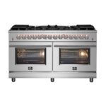 FORNO Massimo 60″ 8.64 cu. ft. Freestanding Dual Fuel Range with 10 Burners, FFSGS6125-60 - Image 2