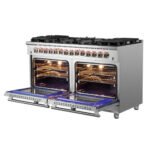 FORNO Massimo 60″ 8.64 cu. ft. Freestanding Dual Fuel Range with 10 Burners, FFSGS6125-60 - Image 5