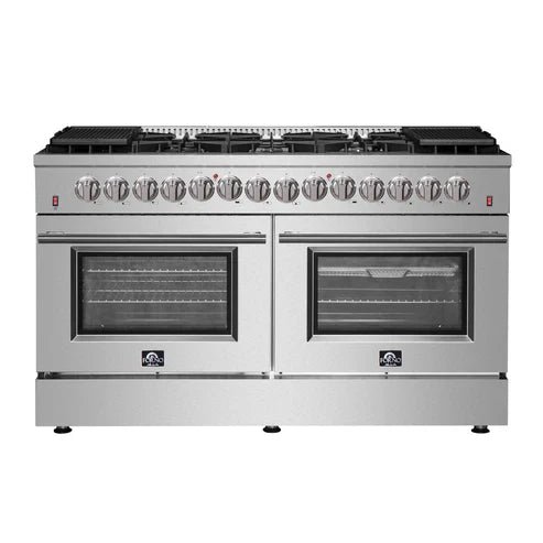 FFSGS6156-60_20Forno_20Galiano_2060_20Inch_20Stainless_20Steel_20Dual_20Fuel_20Range_cf8d4968-38cc-4c97-a2a1-a897d3ad0a32 FORNO Galiano 60" 8.64 cu. ft. Dual Fuel Range with 10 Italian Burners in Stainless Steel, FFSGS6156-60 - Image 1