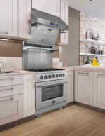 FORNO Capriasca 30" 4.32 cu. ft. Dual Fuel Range with 5 Italian Burners in Stainless Steel, FFSGS6187-30 - Image 10