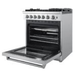 FORNO Lazio 30" 4.32 cu. ft. Dual Fuel Range with 5 Italian Burners in Stainless Steel, FFSGS6196-30 - Image 6