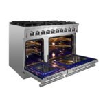 FORNO Massimo 48″ 6.58 cu. ft. Freestanding Gas Range with 8 Burners, FFSGS6239-48 - Image 7