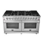 FORNO Massimo 60″ 8.64 cu. ft. Freestanding Gas Range with 10 Burners, FFSGS6239-60 - Image 2