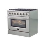 FORNO Galiano 36" 5.36 cu. ft. Gas Range with 6 Italian Burners in Stainless Steel, FFSGS6244-36 - Image 7
