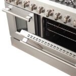 FORNO Galiano 48" 6.58 cu. ft. Gas Range with 8 Italian Burners in Stainless Steel, FFSGS6244-48 - Image 9