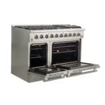 FORNO Galiano 48" 6.58 cu. ft. Gas Range with 8 Italian Burners in Stainless Steel, FFSGS6244-48 - Image 5