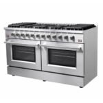 FORNO Galiano 60" 8.64 cu. ft. Gas Range with 10 Italian Burners in Stainless Steel, FFSGS6244-60 - Image 2