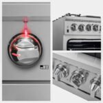 FORNO Capriasca 36" 5.36 cu. ft. Gas Range with 6 Italian Burners in Stainless Steel, FFSGS6260-36 - Image 14