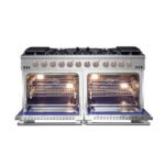 FORNO Capriasca 60″ 8.64 cu. ft. Gas Range with 10 Italian Burners in Stainless Steel, FFSGS6260-60 - Image 4