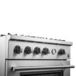 FORNO Marco 30" 4.32 cu.ft. Gas Range with 4 Burners and Built-In Temperature Gauge, FFSGS6277-30 - Image 5