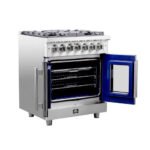 FORNO Massimo 30″ 4.32 cu. ft. Freestanding French Door Dual Fuel Range with 5 Burners, FFSGS6325-30 - Image 6