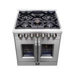 FORNO Massimo 30″ 4.32 cu. ft. Freestanding French Door Dual Fuel Range with 5 Burners, FFSGS6325-30 - Image 3