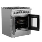 FORNO Galiano 30" 4.32 cu. ft. Dual Fuel Range with French Door in Stainless Steel, FFSGS6356-30 - Image 5