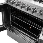 FORNO Galiano 30" 4.32 cu. ft. Dual Fuel Range with French Door in Stainless Steel, FFSGS6356-30 - Image 8