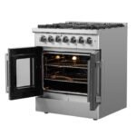FORNO Galiano 30" 4.32 cu. ft. Dual Fuel Range with French Door in Stainless Steel, FFSGS6356-30 - Image 7