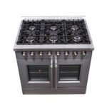 FORNO Galiano 36" 5.36 cu. ft. Dual Fuel Range with French Door in Stainless Steel, FFSGS6356-36 - Image 4