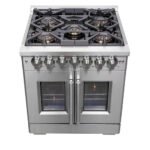 FORNO Capriasca 30" 4.3 cu. ft. Dual Fuel Range with French Door and 5 Sealed Burners, FFSGS6387-30 - Image 4