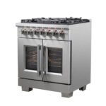 FORNO Capriasca 30" 4.3 cu. ft. Dual Fuel Range with French Door and 5 Sealed Burners, FFSGS6387-30 - Image 3