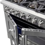 FORNO Capriasca 36" 5.36 cu. ft. Dual Fuel Range with French Door and 6 Sealed Burners, FFSGS6387-36 - Image 9