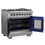FORNO Capriasca 36" 5.36 cu. ft. Dual Fuel Range with French Door and 6 Sealed Burners, FFSGS6387-36 - Image 6