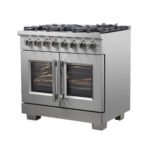 FORNO Capriasca 36" 5.36 cu. ft. Dual Fuel Range with French Door and 6 Sealed Burners, FFSGS6387-36 - Image 2