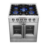 FORNO Galiano 30" 4.32 cu. ft. Freestanding Gas Range with French Door and 5 Burners, FFSGS6444-30 - Image 8