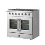 FORNO Galiano 36" 5.36 cu. ft. Freestanding Gas Range with French Door and 6 Burners, FFSGS6444-36 - Image 7