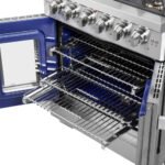 FORNO Capriasca 30" 4.32 cu. ft. Professional Gas Range with French Door and 5 Sealed Burners, FFSGS6460-30 - Image 12