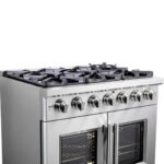 FORNO Capriasca 36" 5.36 cu. ft. Professional Gas Range with French Door and 6 Sealed Burners, FFSGS6460-36 - Image 9