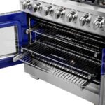 FORNO Capriasca 36" 5.36 cu. ft. Professional Gas Range with French Door and 6 Sealed Burners, FFSGS6460-36 - Image 8