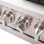 FORNO Capriasca 48″ 6.58 cu. ft. Gas Range with 8 Italian Burners in Stainless Steel, FFSGS6260-48 - Image 8