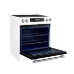FORNO Espresso Donatello 30" 5 cu. ft. Induction Range with Air Fry and Self-Clean in White and Silver Handles, FFSIN0905-30WHT - Image 5
