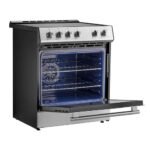 FORNO Espresso Leonardo 30" 5 cu. ft. Induction Range with Knob Control in Stainless Steel and Silver Accents, FFSIN0982-30 - Image 6